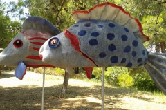 Sawatou fische fish felt art